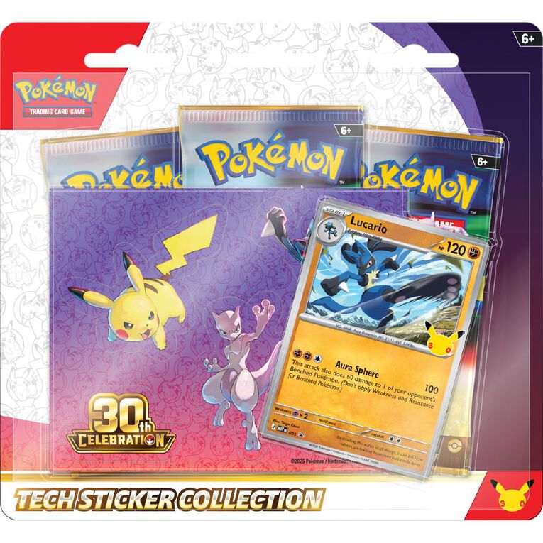 Pokemon 30th Celebration Sticker Blister - 1 PER CUSTOMER