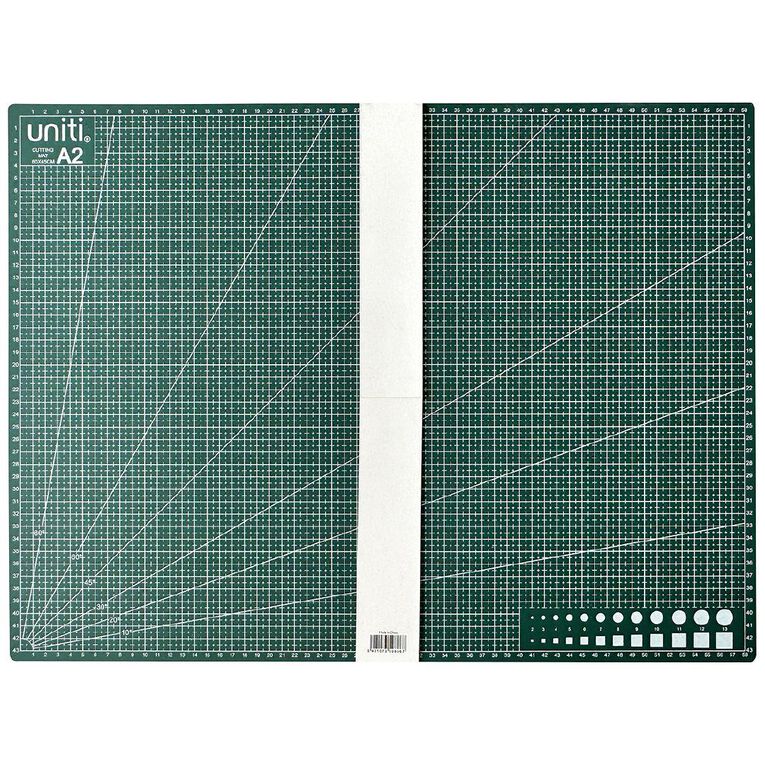 Uniti Cutting Mat 600mm x 450mm x 3mm Green A2