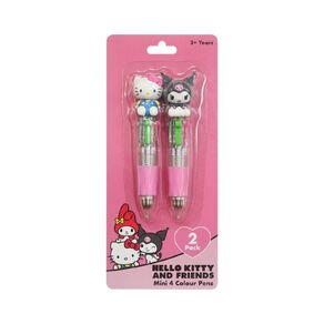 Hello Kitty 4 Colour Pens 2 Pack