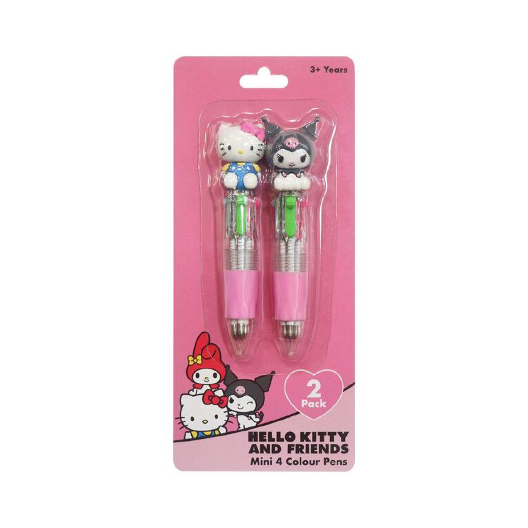 Hello Kitty 4 Colour Pens 2 Pack