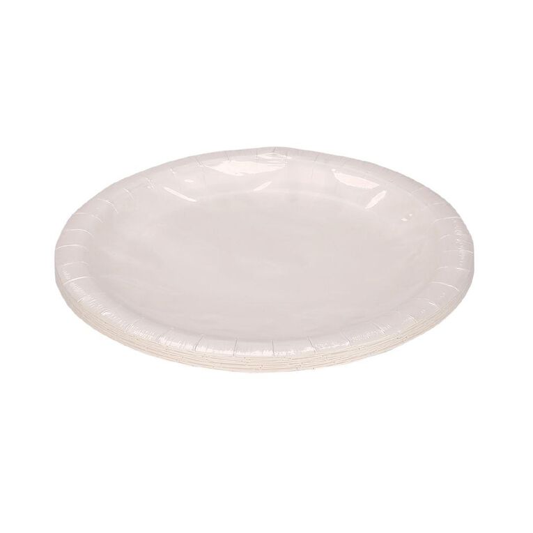 Party Inc Plate 23cm White 10 Pack