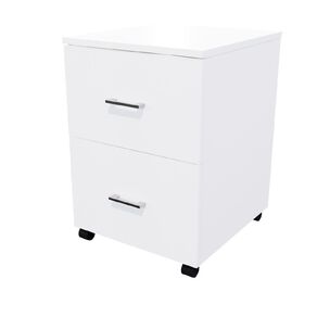 Zealand 2 Drawer Lockable Mobile White