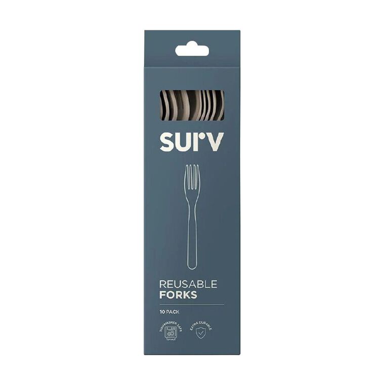 SURV. Reuseable Forks 10 Pack
