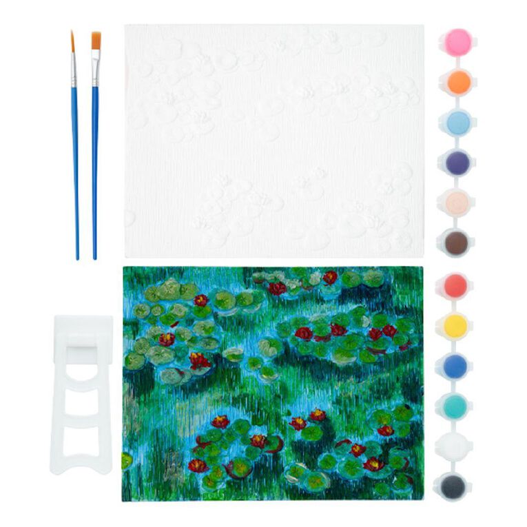 Jasart 3D Relief Art Water Lillies 210 x 165mm