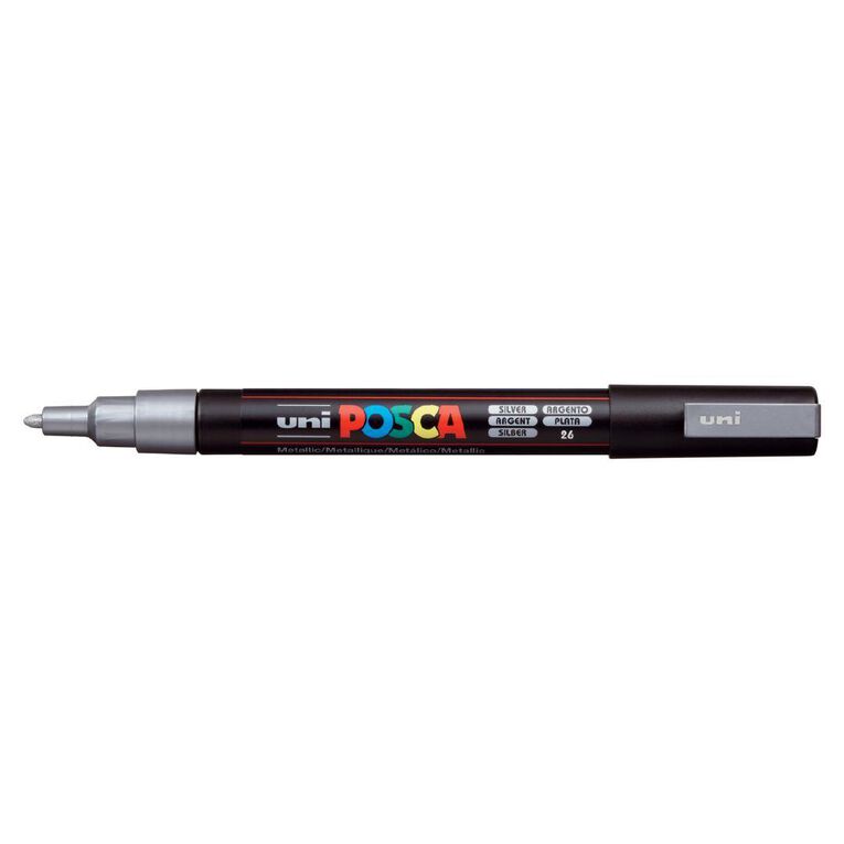Uni Posca Marker 0.9-1.3mm Fine Silver Grey