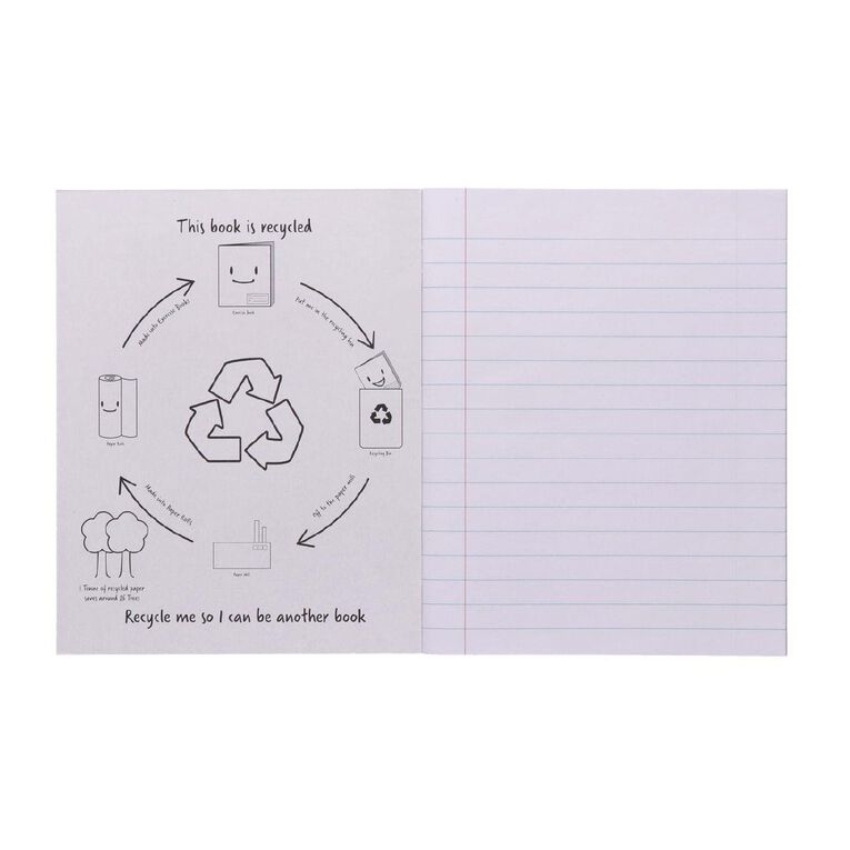 WS Exercise Book 1F4 12mm 24 Leaf Purple