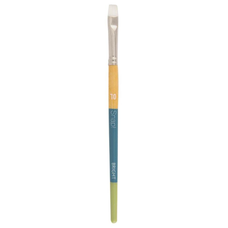 Princeton Snap Brush Short Handle Taklon Bright Shader 10 White
