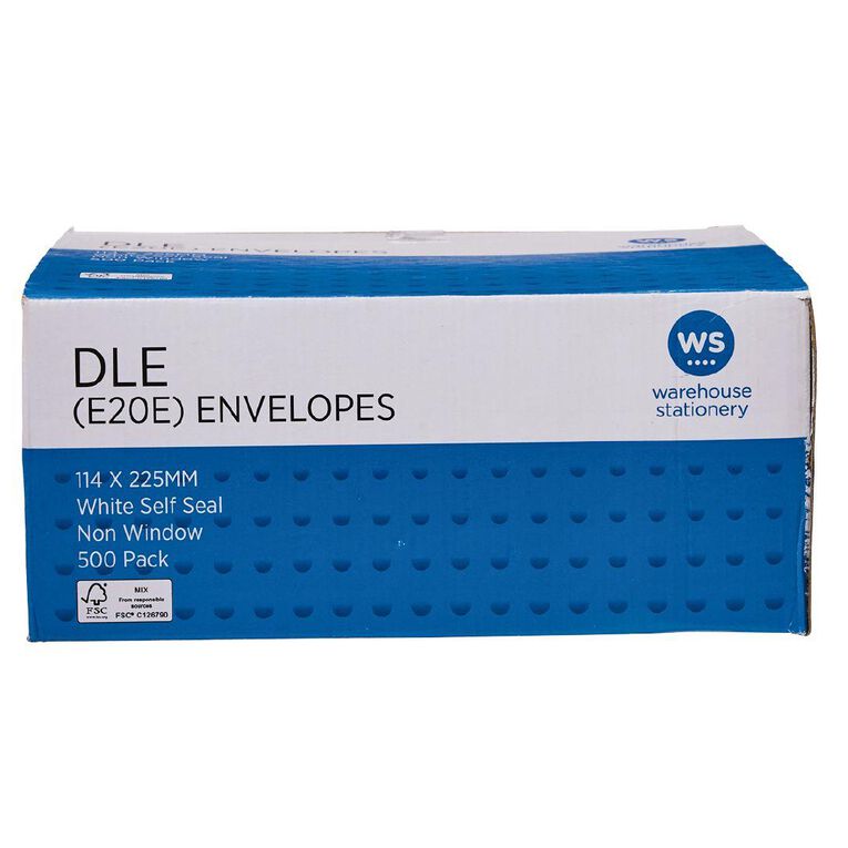 WS Envelope DLE Non Window Seal 500 Pack