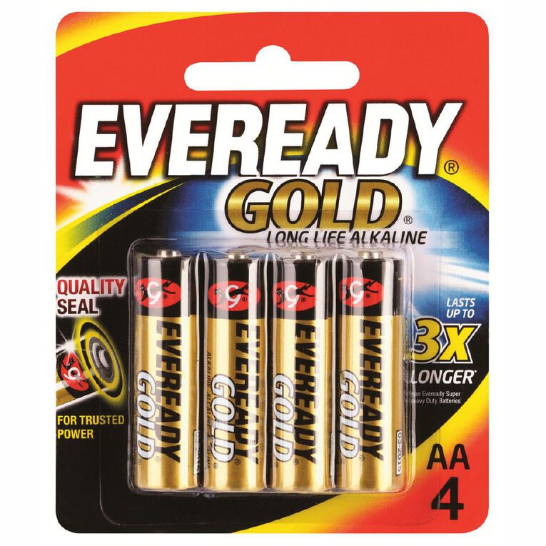 Eveready Gold Batteries  AA 4 Pack 4 Pack