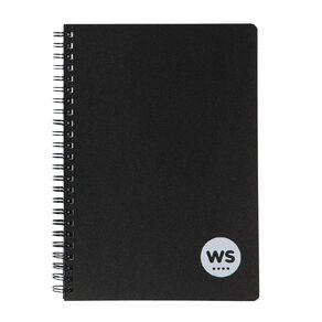 WS Notebook PP Wiro 200 Pages soft cover Black A5