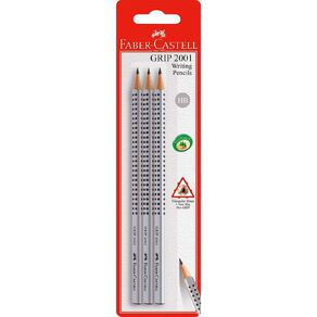 Faber-Castell Grip Blacklead HB Card Of 3
