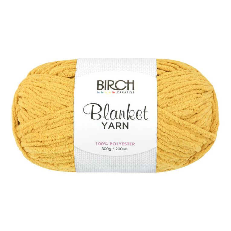 Birch Blanket Yarn 100% Polyester 300G Mustard