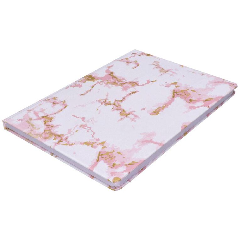 Uniti Stationery Marble Pink Notebook A5