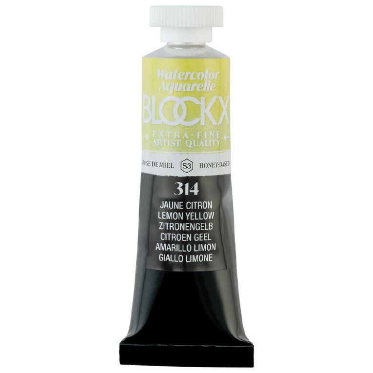 BLOCKX Watercolour Tube 15ml S3 314 Lemon Yellow