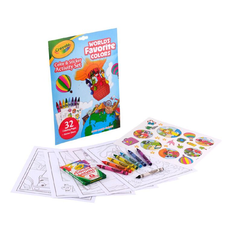 Crayola World's Favourite Colours Activity Set