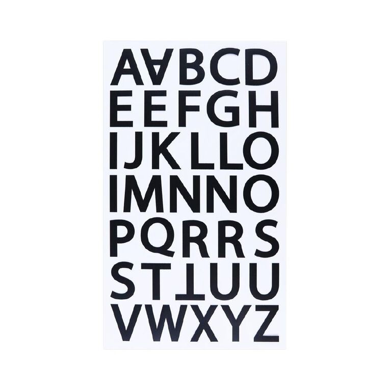 Uniti Alpha Stickers Black