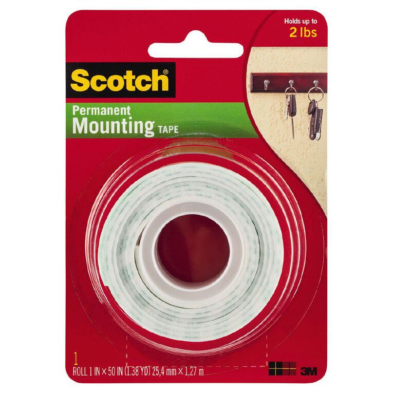 Scotch 114/DC Heavy Duty Mounting Tape 25mm x 1.27m
