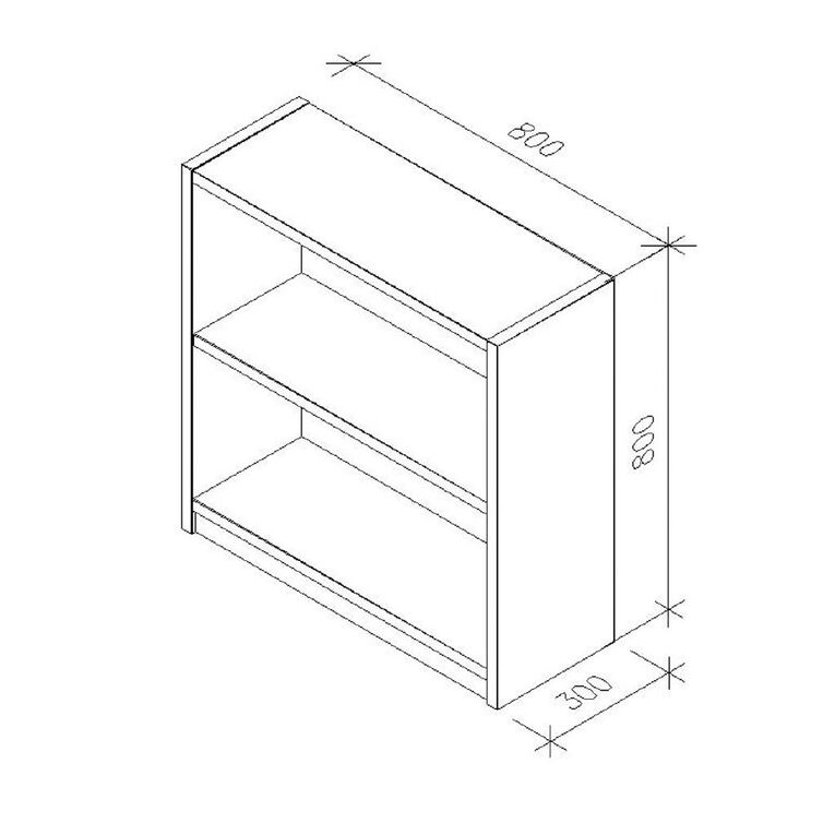 Zealand Commercial 2 Tier Bookcase Tawa