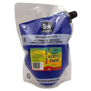Fivestar Acrylic Paint Warm Blue 1.5 litre Pouch