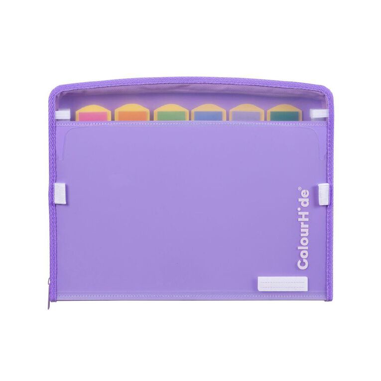 ColourHide Zip it Expanding File Lavender