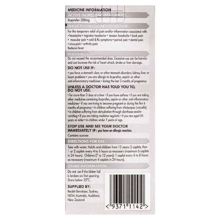 Nurofen Tablets 24s - LIMIT OF 2 PER CUSTOMER