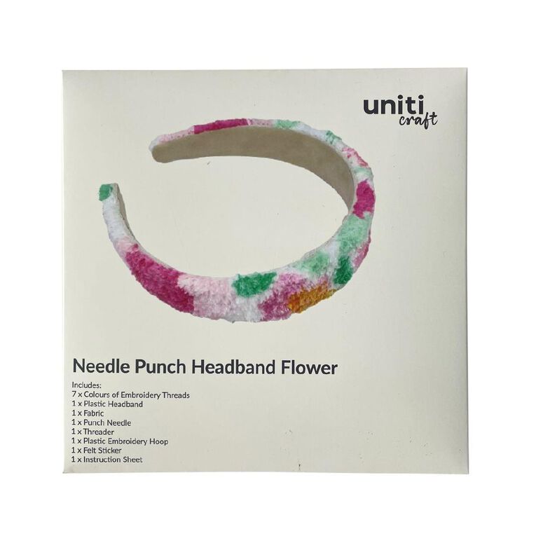 Uniti Craft Adults Needle Punch Headband Flower