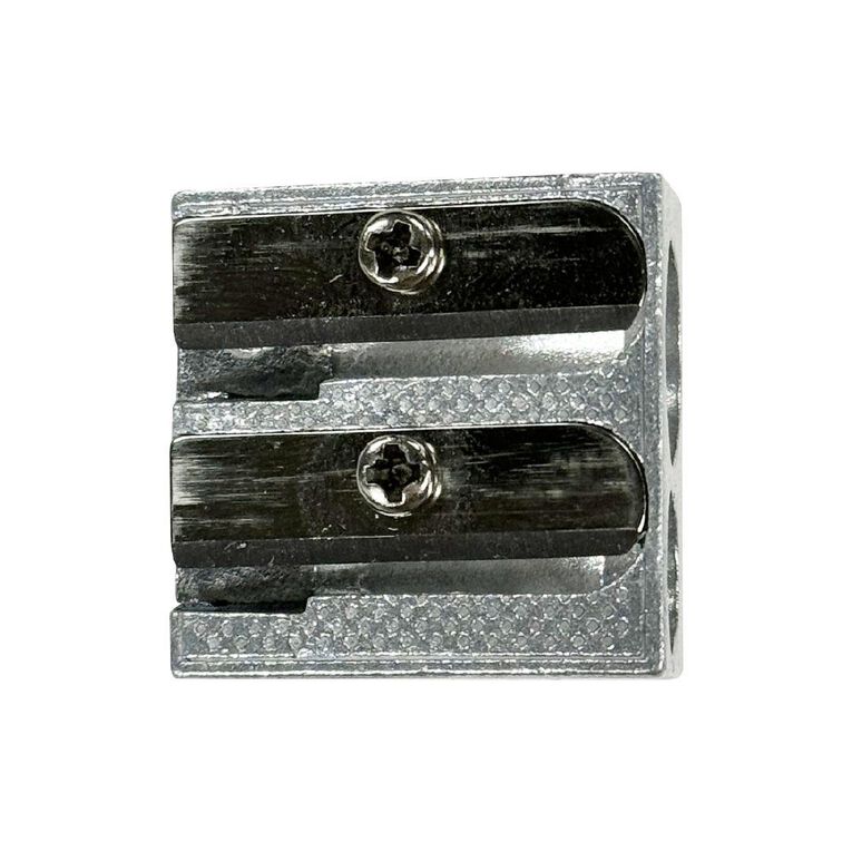 WS Pencil Sharpener 2 Hole Metal Black