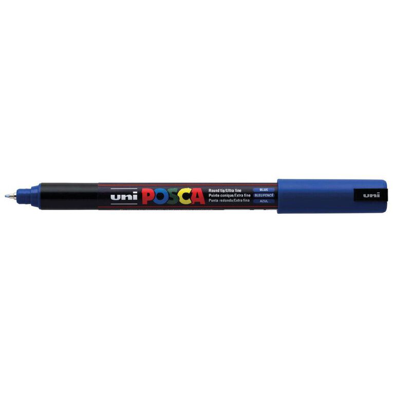 Uni Posca Marker 0.7mm Ultra-Fine Pin Tip Blue