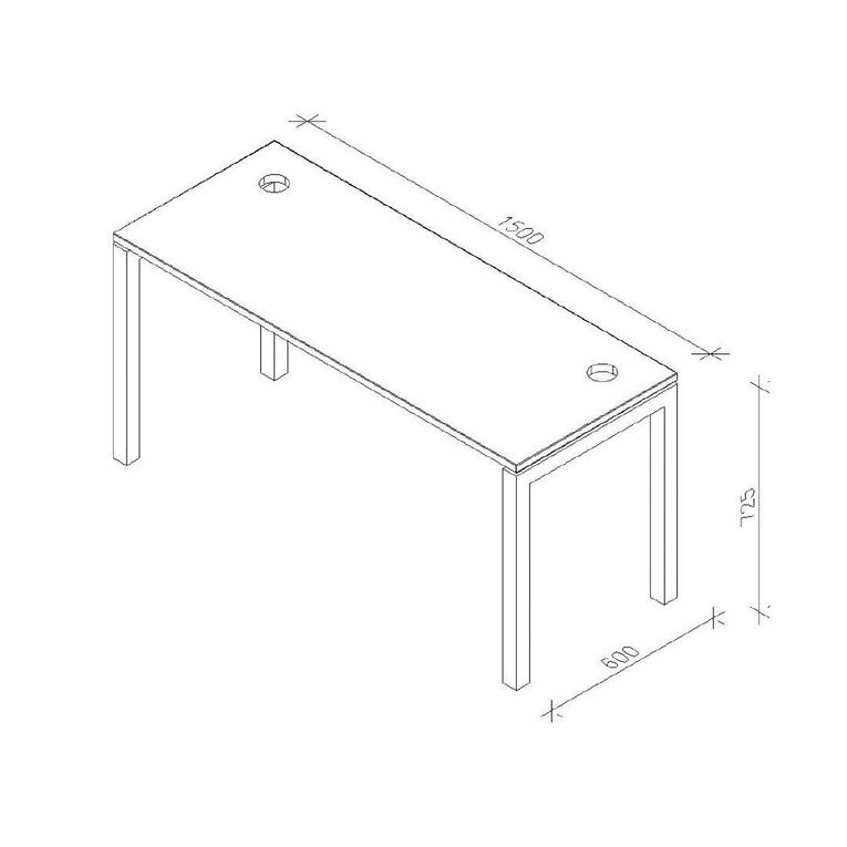 Zealand Quattro Desk 1500 x 600 Coastal Elm