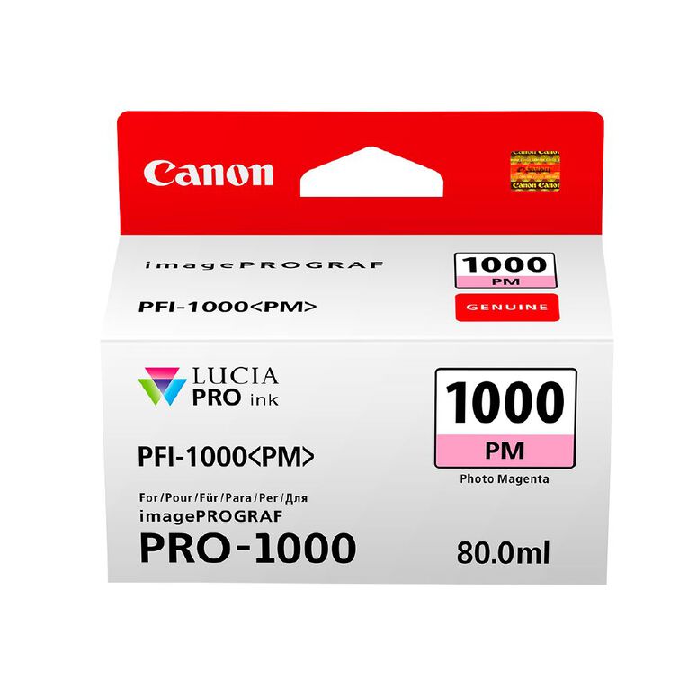 Canon Ink Lucia Pro PFI 1000 Photo Magenta 80ml
