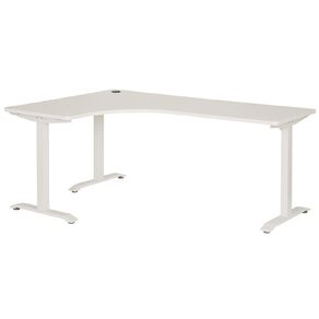 Jasper J Emerge Metal Leg Workstation 1800 x 1200 LH White/White
