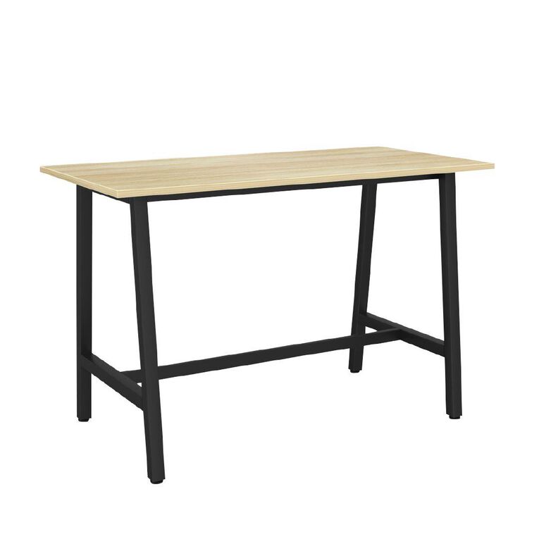 Knights Cubit Bar Leaner 16x8 Atlantic Oak/Black