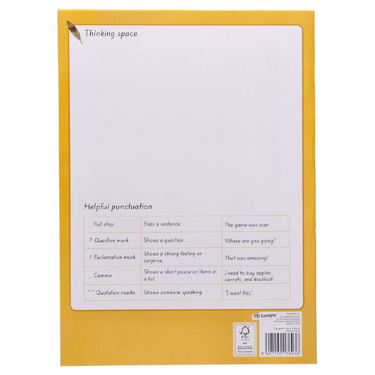 WS Literacy 2 Rua 12mm Ruled 32 Leaf Yellow