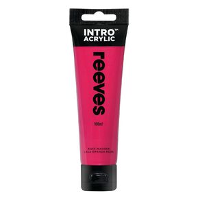 Reeves Intro Acrylic Paint Rose Madder 100ml