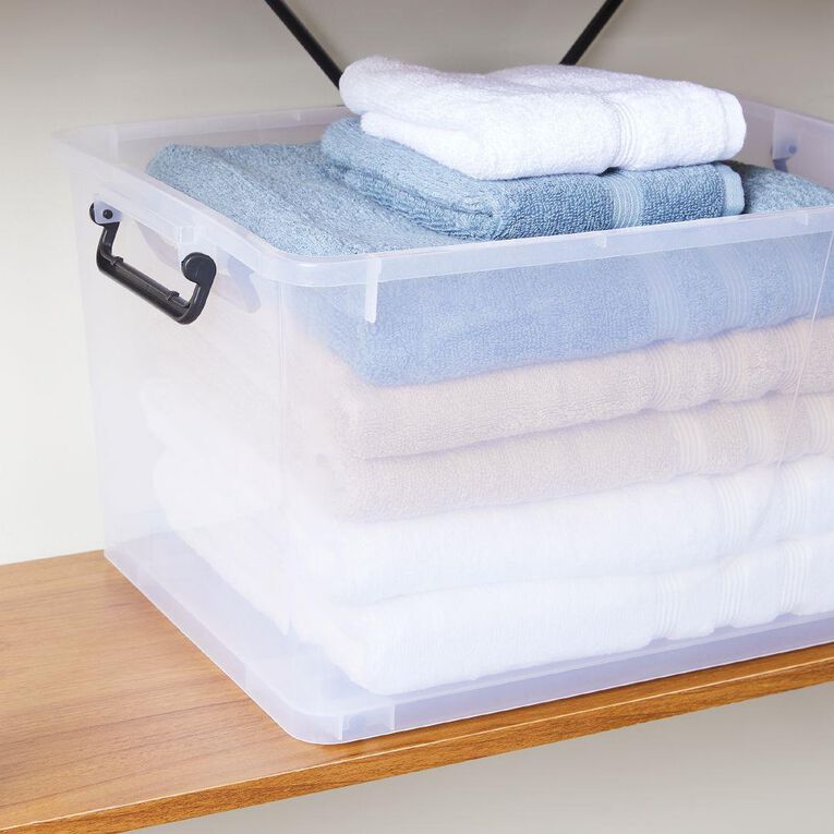 Living & Co Rolling Organiser 42L Clear