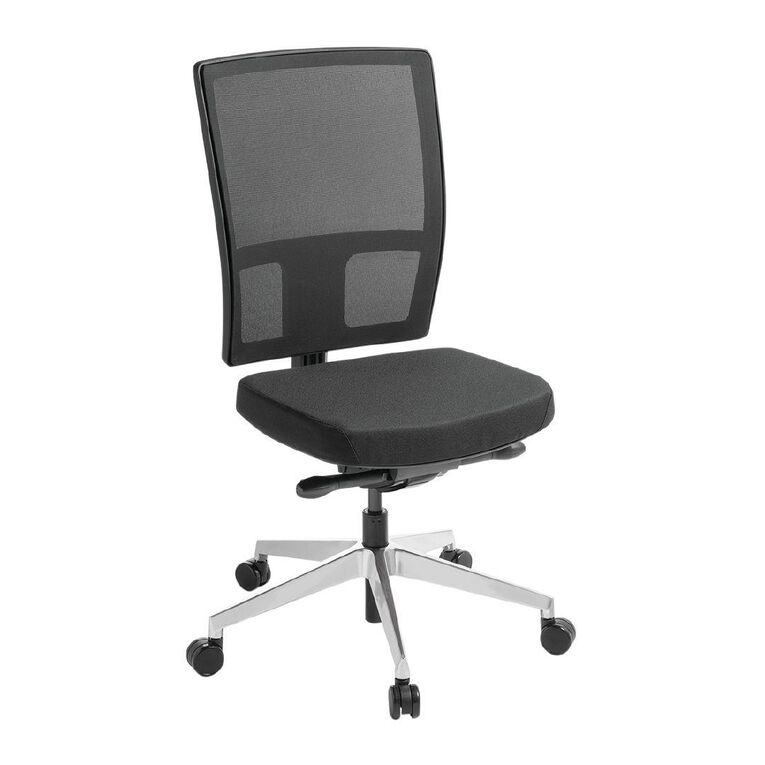 Eden Eden Media Ergo Mesh Highback Chair with Alloy Base Black