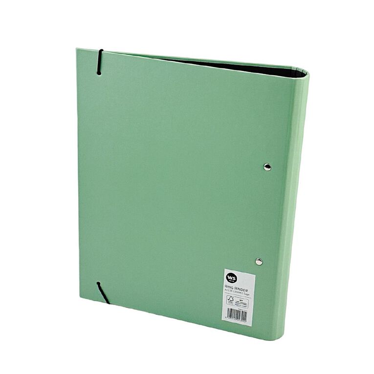 WS Ring Binder 25mm Round 2D Sage A4