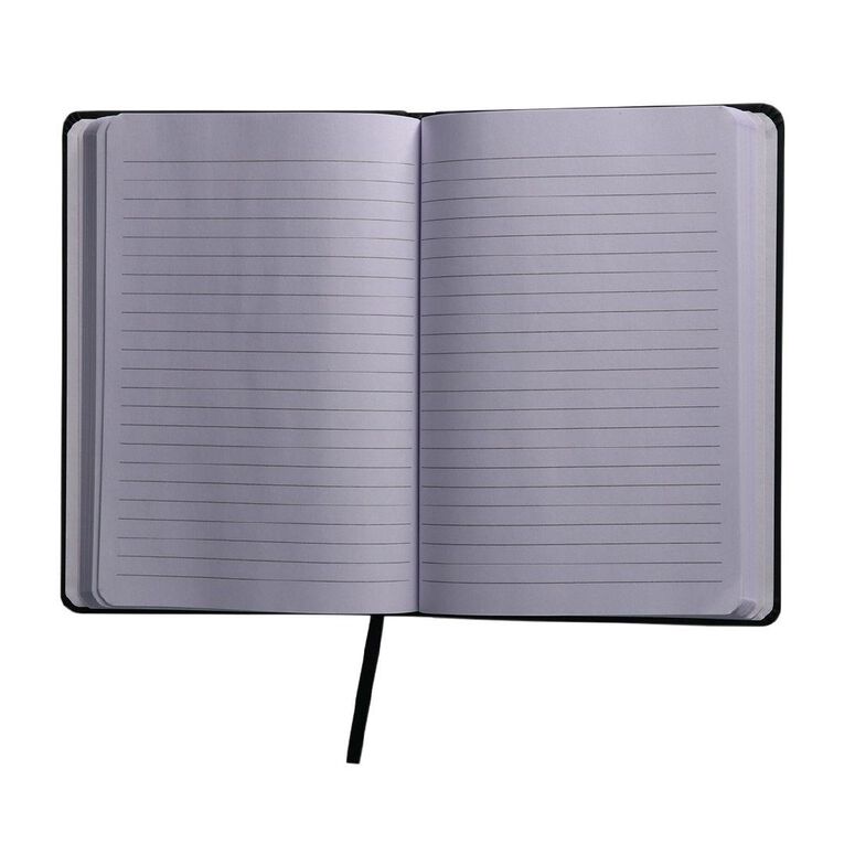 Uniti Stationery A5 Polyurethane Hard Cover Black Notebook