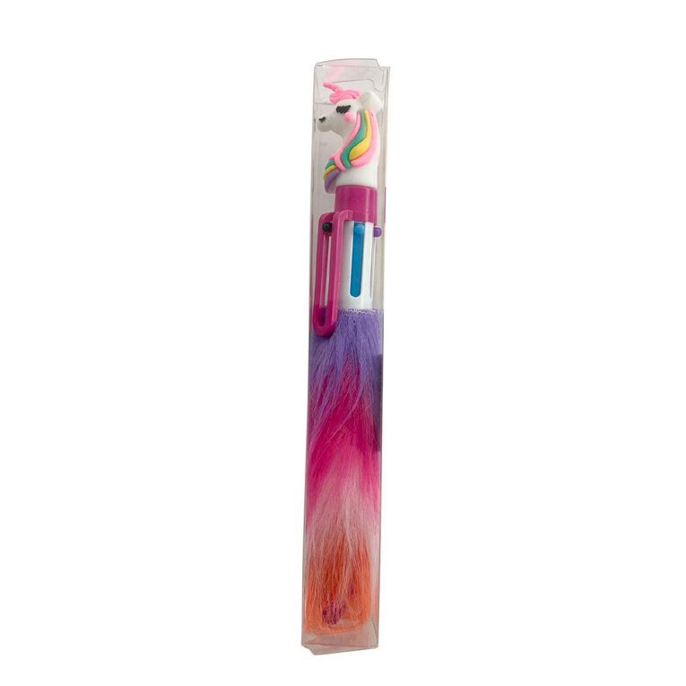 Fluffy 6 Colour Pen Multi-Coloured