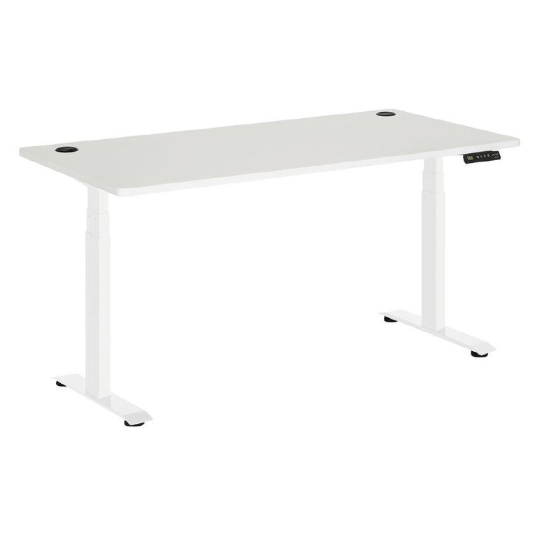 Jasper J Emerge Elec Height Adj Desk Dual Motor 3 Stage 1800 WhtWht
