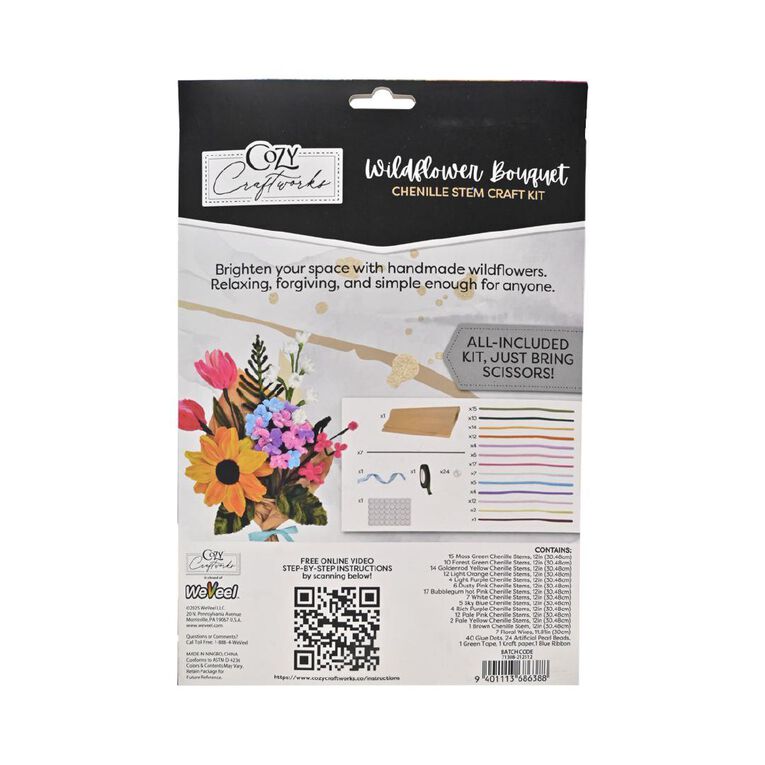 Uniti Adults Chenille Stem Kit Wildflower