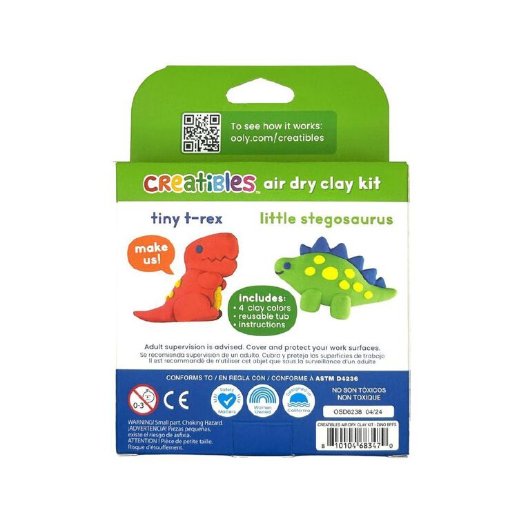 Creatibles Mini Air Dry Clay Dino BFFs