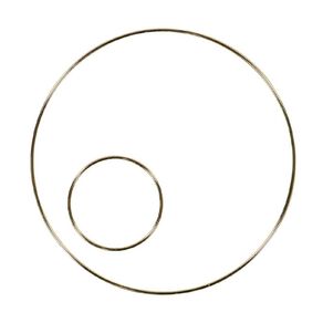Uniti Macrame Hoop Set Gold
