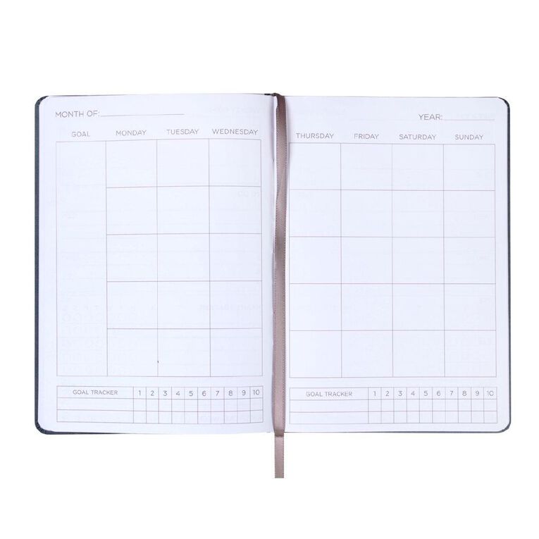 WS Undated Diary Week To Date Grey