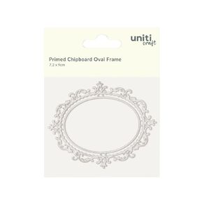Uniti Primed Chipboard Oval Frame