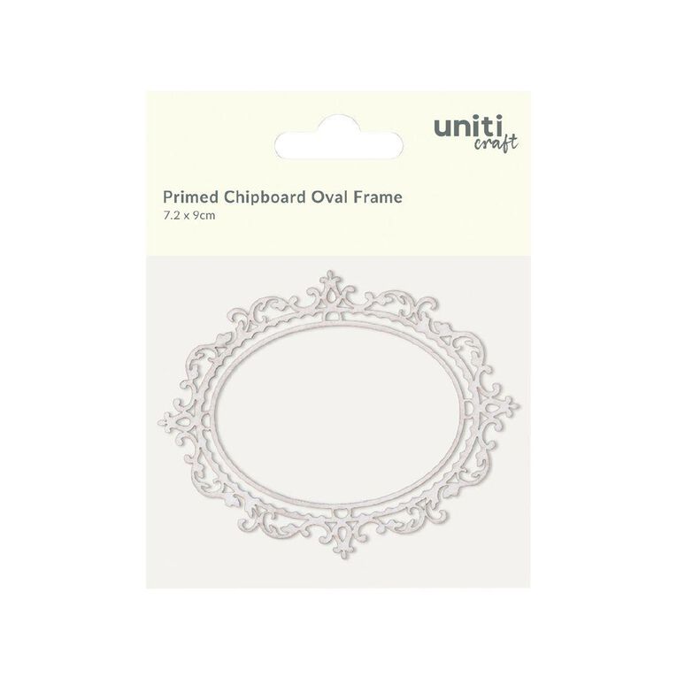 Uniti Primed Chipboard Oval Frame