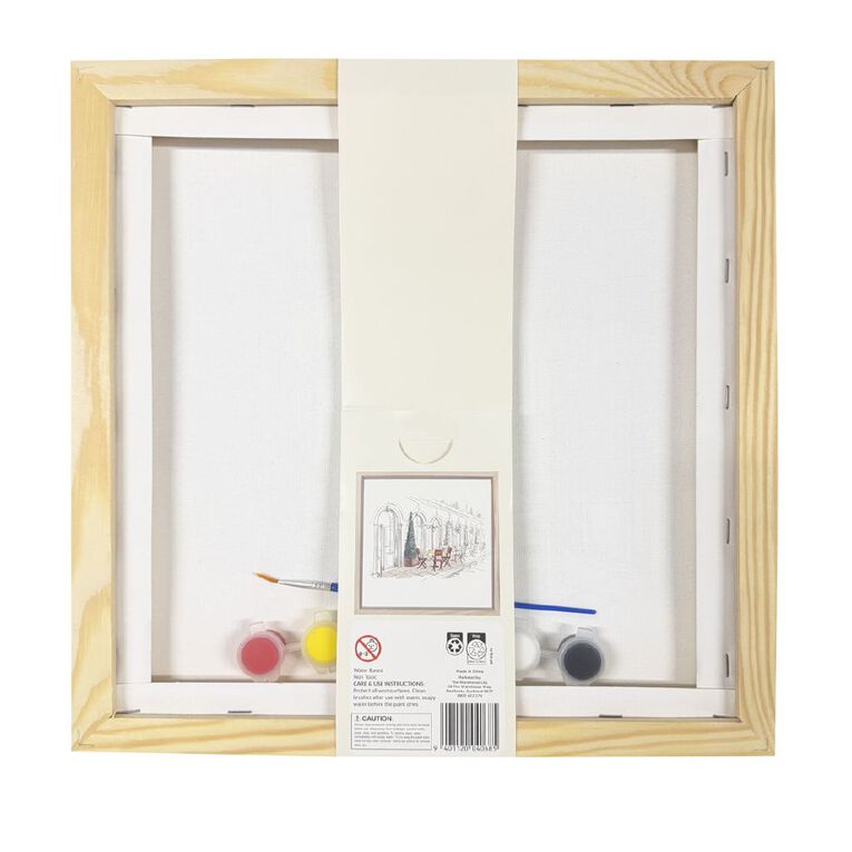 Uniti Framed DIY Paint Your Own Canvas Kit Terrazzo