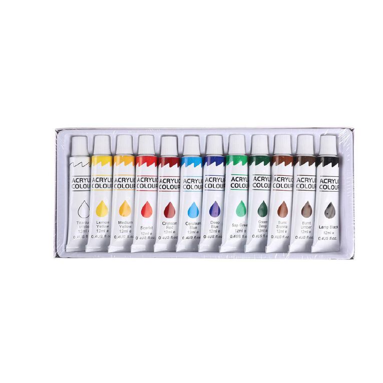 Acrylic Paint 12 Pack