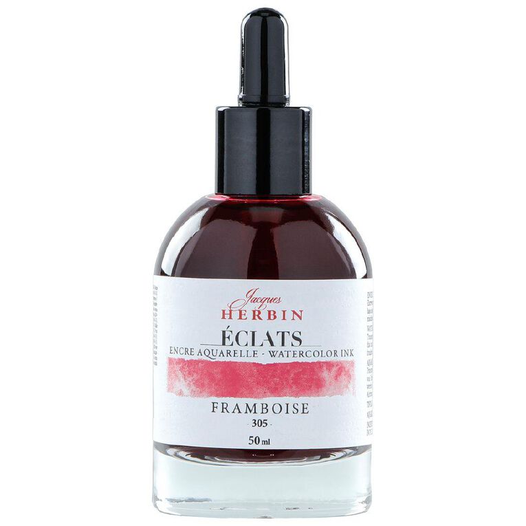Jacques Herbin Eclats Watercolour Ink 305 Raspberry 50ml
