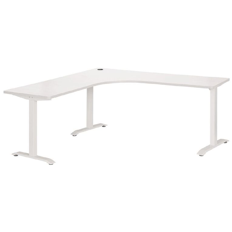 Jasper J Emerge Metal Leg Workstation 1500 White/White